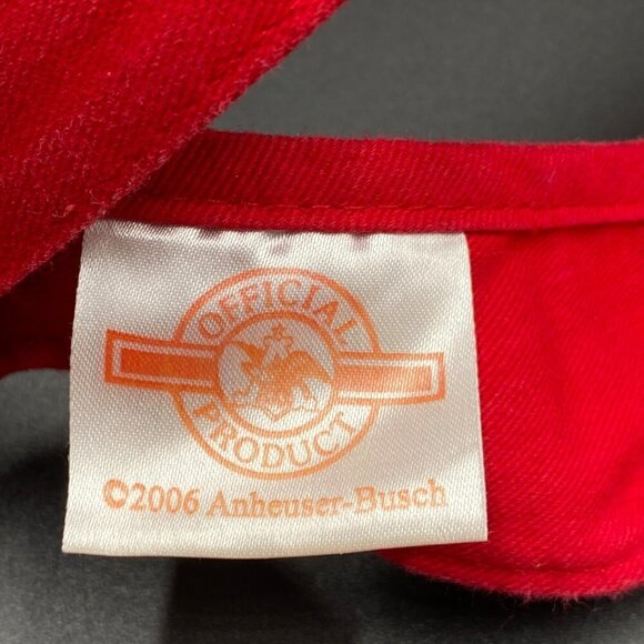 Anheuser-Busch Red Budweiser Adjustable Visor - Picture 3 of 4